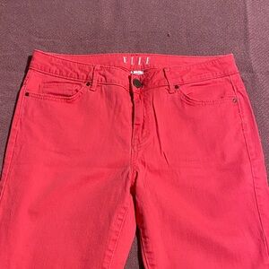 Hot pink capri jeans. Size 8.